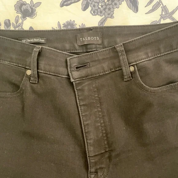 Talbots Barely Boot Jeans in Black - Picture 4 of 11